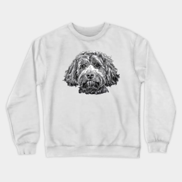 Cockapoo Crewneck Sweatshirt by dizzycat-biz